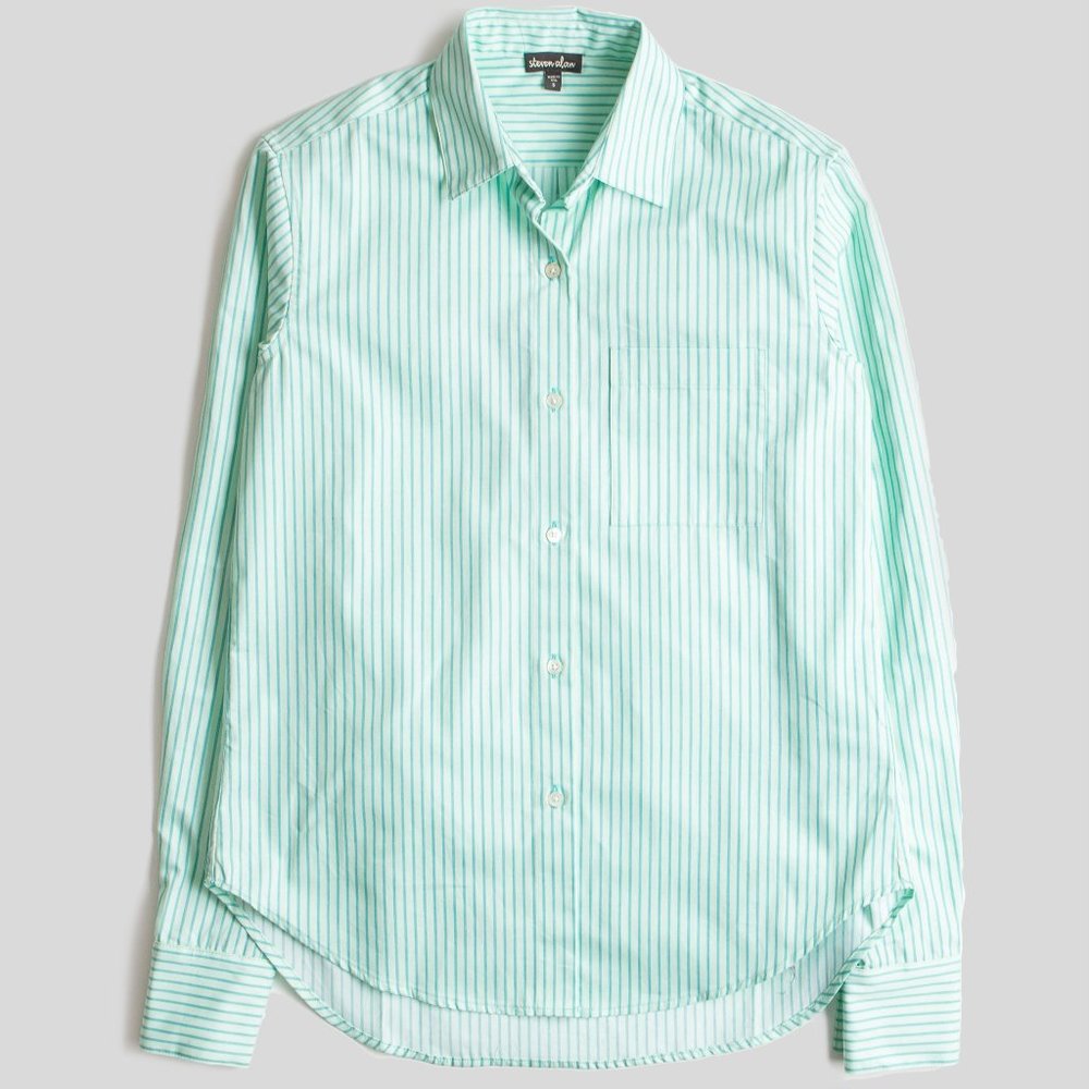 NWOT Steven Alan Harrison Shirt, pistachio, size S